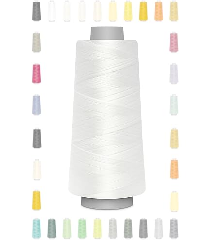 4 Spulen Overlock-Garn Polyester – Je 4572 M, Oeko-Tex Zertifiziert, Farben 661-700