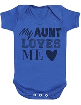 My Aunt Loves Me Babygeschenk, Baby Geschenkset, Baby Jungen Body, Baby Mädchen Body