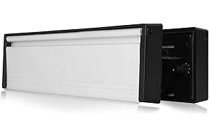 UAP Xfort MailPlate 10" Letterplate Matt Chrome, Premium Draught Proof Postal Letterbox, Telescopic Sleeved Letter Box for Wooden, Composite and uPVC Midrail Doors with 40-80mm Door Thickness