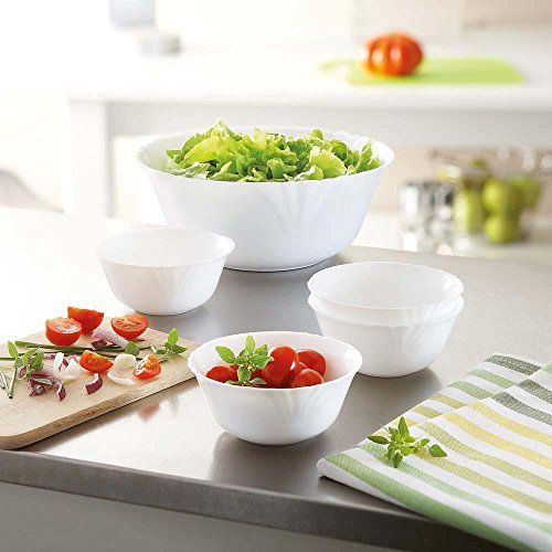 Arc International France 171042 Servizio Macedonia, Bianco, 5 unità