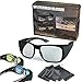 Produktbild SJ3D 2 Spieler Splitscreen Gaming Brillen Überziehbrillen für Brillenträger oder ohne Brille Passiv Für LG Dual Play Philips Fullscreen Gaming Sony SimulView Grundig Dual Gaming Toshiba Für Gaming