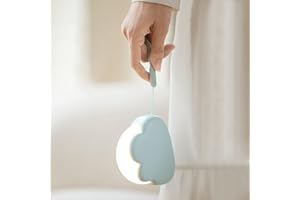 Annmore Veilleuse Bébé Rechargeable Lampe de Nuit Nuage Nomade Enfant Chambre Lampe Chevet Cadeau Naissance Fille Garçon Nouveau-né