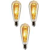 Şahnet 4W Dim Rustik Led Ampul Sarı Işık Armut Edison Ampul 3 Adet