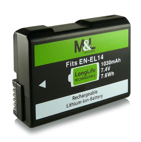 Batterie EN-EL14 pour Nikon D3100   D3200   D5100   D5200   P7000   P7100   P7700