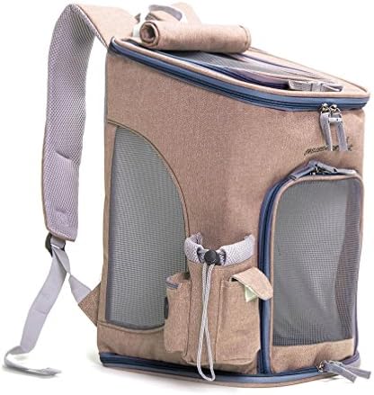 Pet Backpack Outside Shoulder Bag Dog Backpack Cat Backpack Out Carrying Bag Cat Bag Travel Bag Fashion , M , ginger