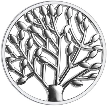 Meilanty Interchangeable Coin 33mm for Pendant Necklace Sliver Tree of Life GP-26