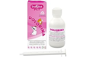 Buona Pet Dolorina Flacone Cane e Gatto 90 g con Siringa Dosatrice,Supporto Funzione Nocicettiva di Cani e Gatti con Olio di Canapa, PEA Levagen Plus® (Palmitoiletanolamide), Vitamina E, Ribes Nigrum