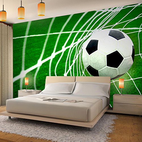 Fototapete Fussball 396 x 280 cm – Vliestapete – Wandtapete – Vlies Phototapete – Wand – Wandbilder XXL – !!! 100% MADE IN GERMANY !!! Runa Tapete 9050012a - 3