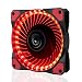 Produktbild LeaningTech LTC LitFlow 120mm 32 LED Leise langlebig großer Luftstrom Cooling PC Gehäuse Lüfer CPU Kühler und Radiator rot