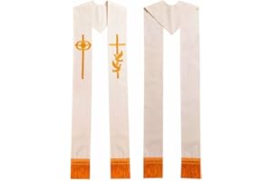 BLESSUME Church Pastor Clergy Stole with Tassels