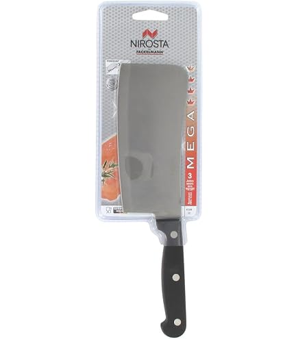 De Luca Mannaia Professionale 530gr, Lama 18 Cm In Acciaio Inox AISI 420, Manico Antiscivolo - 2