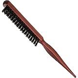 Sularpek Spazzola con Setole di Cinghiale Naturale, per Capelli Secchi o Danneggiati, Massaggio del Cuoio Capelluto, Riducend