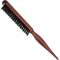 Sularpek Spazzola con Setole di Cinghiale Naturale, per Capelli Secchi o Danneggiati, Massaggio del Cuoio Capelluto, Riducend