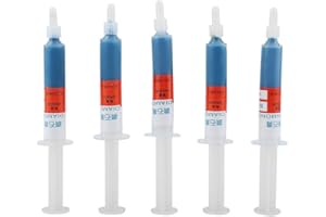 EUJGOOV 5 Unid/set Pulido de Diamantes, Diamant Polierpaste Metall 8000 Pasta de Diamante Pasta de Pulido Compuesto de Lapeado Tubo de Aguja de Pasta Abrasiva W1.0#8000 (W5 (pulido fino de malla 2000))