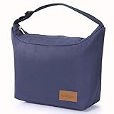 TAMAÑO CONVENIENTE: Tamaño de 25 cm x 22 cm x 10 cm, y una capacidad de 5.5 l, esta pequeña bolsa de almuerzo Lifewit puede acomodar fácilmente la comida de una persona (fiambrera + botella + yogur / fruta / bocadillos).