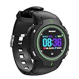 Herren Sportuhr,Miya Wasserdicht IP68 Sport Armbanduhr Pulsuhren Uhr Smart Watch Intelligente Uhr Armbanduhr Fitness Tracker mit Schlafmonitor Kalorienzählerr,Kompatible iPhone Android （Grün）