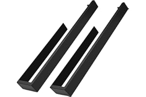 Lolypot Toallero sin taladrar, Color Negro Mate, Barra de Toalla de Acero Inoxidable 304, Anillo de Toalla Autoadhesivo, Toalla de baño, Barra de baño de 35 cm para baño y Cocina (2 Unidades)