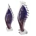 Produktbild Casablanca Glasskulptur Wing violett/blau H.36, 5 cm auf klarem Sockel
