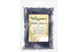 Wagner Gewürze Pfeffer schwarz ganz, 1er Pack (1 x 250 g)