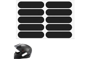 cobee 10 stycken reflekterande motorcykelhjälm, 15,5 x 10 cm svart reflekterande dekal svart reflekterande dekal för motorcyk