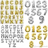 Foil Balloons For Party Decoration-Choose Alphabets/Numbers & Make Your Own Custom Phrase For Party With Foil Letters & Numbers- (25 Pcs Letters Of My Choice),Multicolor