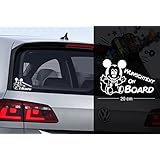 Micky Maus #1 | Baby - Name On Board | Wunschtext | Auto Aufkleber | Lustig | Baby On Board