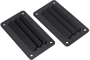 ‎AKOZON Akozon Lüftungsgitter für Wohnmobile, 2pcs RV-Lüftungen Professioneller Lüftungsauslass für Bad und Büro Mesh-Gitter für Boot, Yacht, Zuhause (Schwarz)