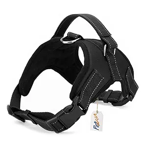 PETVOGUE Comfort Step in Dog Harness Easy to Put on Small Dog Harness Choke Free Adjustable Pet Vest No Pull Outdoor Sport Vest Harness Reflective Soft Padded Vest -Large(Colour May Vary)