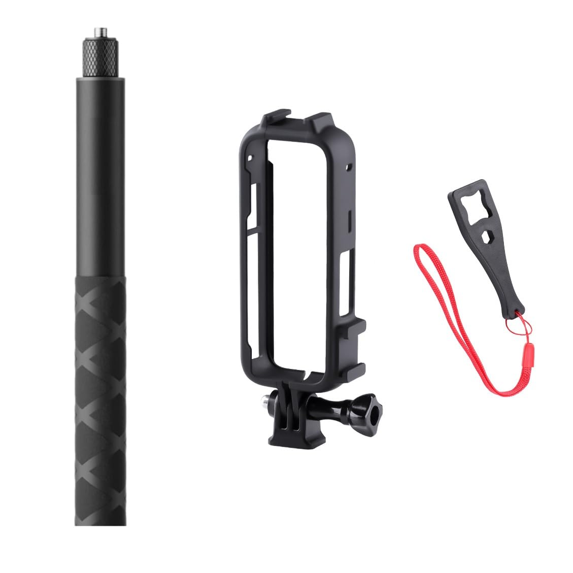 Adofys Invisible Monopod Stick+Housing Case Combo Set for Insta360 ONE X4 Action Camera | Compatible with Insta 360 X4 Action Camera | ABS Plastic Cover Camera Protective Frame