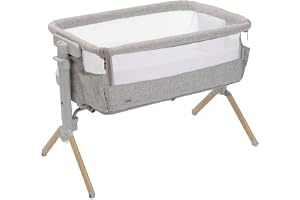 Chicco Next2Me Armonia sängspjälsäng, födelse – 6 m, sovsäng med rörelsesensorljus, justerbar höjd, förvaringsfickor