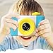 Produktbild KOBWA Kreative Kinder-Digitalkamera, wiederaufladbar, mit 4 x Digital-Zoom, 3,8 cm LCD-Display, Weihnachtsjahr, Geburtstag, Festival, Geschenk für Kinder Jungen Mädchen 8gb Memory Card - Blue
