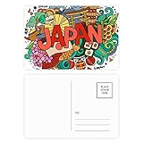Paketmenge: 20 x Postkarten DIYthinker Ich liebe Japan Asien Kultur Bunte Postkarten-Set Geburtstag dankt Karte Mailing Side 20pcs 5.7 Zoll x 3.8 Zoll Mehrfarbig