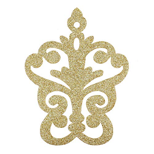 Gold Iron on Patches Hot Fix Transfer Scrapbooking Applique DIY Craft for Garment Sewing Accessories 5pieces