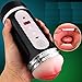 Produktbild Pocket Pussy Male Masturbator Cup Vibrierende Masturbation Oral Wiederaufladbare Realistische Vagina Mund Zunge Blow Job Saugen Stroker Sex Pussy Deluxe Sex Männer mit Vibrationen Sexy