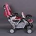 Exclusive Tandem - Twin Pram rose - BambinoWorld