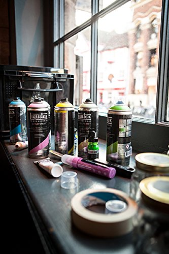 Liquitex Professional Spray Paint – Acrylfarbe, Farbspray auf Wasserbasis, lichtecht, 400 ml – Titanweiss - 6