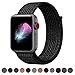 Produktbild HILIMNY Für Apple Watch Armband 42MM, Ersatz für iwatch Armband Series 3, Series 2, Series 1 (Schwarz/Pure Platinum, 42MM)