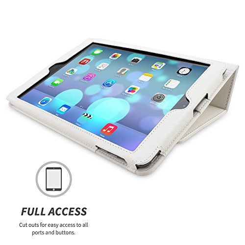 iPad Air Hülle & Neues iPad (2017) 9.7 Zoll Hülle (Weiß), Snugg™ – Smart Case mit lebenslanger Garantie + Sleep / Wake Funktion für iPad Air (2013) und iPad (2017) - 2