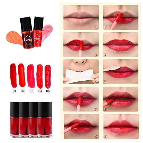 ROPALIA 2 In 1 Waterproof Long Lasting Magic Dyeing Liquid Lip Gloss Blusher Water Tint - 2