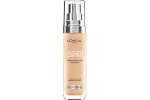 L'OREAL PARIS L'Oréal Paris Fondotinta Liquido, Incarnato Uniforme e Illuminato, Finish Naturale, Per Tutti i Tipi di Pelle, Formula con Acido Ialuronico, Accord Parfait, Tonalità: 3D/W Golden Beige