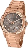 JACQUES LEMANS Damenuhr Heerrenuhr La Passion  Metallband massiv Edelstahl ip-rosé  Chronograph LP-111K