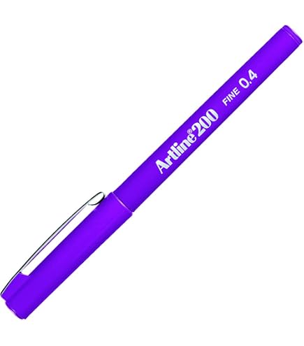Artline 200 Feinliner | 0,4 Mm, Lila/magenta | Wischfest, Pigmentiert | Für Viele Oberflächen