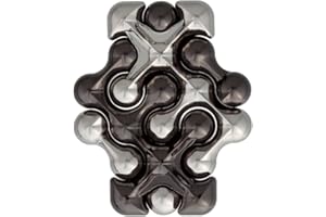 BEPUZZLED University Games Hanayama Level 2 Cast Metal Brain Teaser Puzzle-Dot, Multicolor (30767)