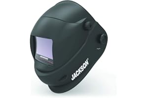 Jackson Safety TRANSLIGHT Premium Auto Darkening Helmet, True Color Technology Viewing Area