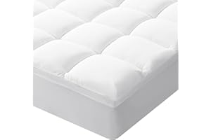 DUANDUAN Dicke Matratzen Topper 90X200cm 5cm hoch, Microfaser Matratzentopper mit tiefen Taschen, weicher gesteppter Matratzenschoner, Matratzenauflage - atmungsaktiv und maschinenwaschbar