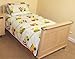 CONSTRUCTION/DIGGER STRIPE COT BED/JUNIOR DUVET SET/DUVET COVER AND PILLOWCASE