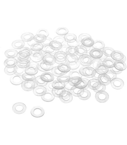 100 Guarnizioni Piane PVC Trasparenti M2x4x1 Mm | Isolanti Morbide Per Elettronica - Foto 4