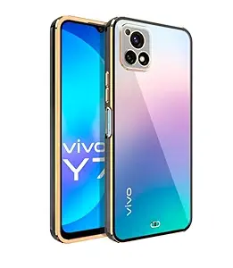 A3sprime Back Case Cover for vivo Y72 5G[Shockproof Transparent Soft TPU Bumper Protection Back Cover] Color - Black