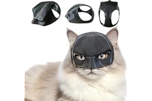 RUIYETE Maschera Batcat, divertente da pipipistrello nero per gatti 3D Batmans Gatti Maschere Cat Batmans Masks per gatti animali domestici, costume per Halloween o divertimento quotidiano