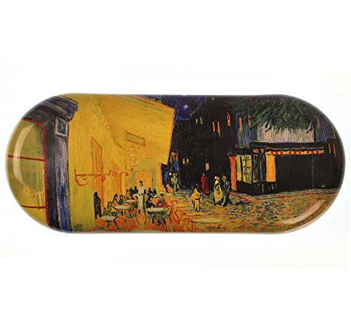Fridolin 18761 Van Gogh - Custodia per Occhiali con caffè di Notte, in Metallo Multicolore, Dimensioni 16 x 6,6 x 2,8 cm